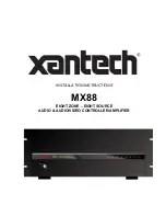 Xantech MX88 Installation Instructions Manual preview
