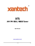 Xantech XT1 User Manual preview