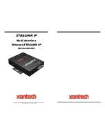 Preview for 1 page of Xantech XTRALINK IP User Manual
