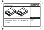 Preview for 1 page of Xantrex Freedom X 1200 Owner'S Manual