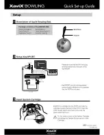 Xavix Bowling Quick Setup Manual preview