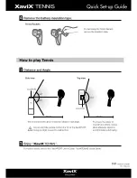 Предварительный просмотр 2 страницы Xavix Tennis Quick Setup Manual