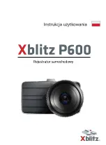 Xblitz P600 User Manual preview