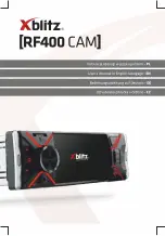 Xblitz RF400 CAM User Manual предпросмотр