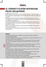 Предварительный просмотр 22 страницы Xblitz RF400 CAM User Manual