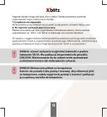 Preview for 12 page of Xblitz Z3 User Manual