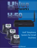 Xblue Networks X-50 Installation Manual preview