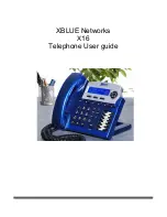 Xblue Networks X16 User Manual предпросмотр