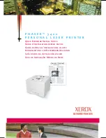 Xerox 3400N - Phaser B/W Laser Printer Quick Installation Manual предпросмотр