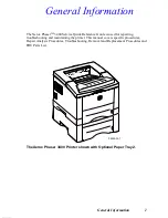 Предварительный просмотр 12 страницы Xerox 3400N - Phaser B/W Laser Printer Service Manual