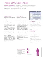 Предварительный просмотр 2 страницы Xerox 3600B - Phaser B/W Laser Printer Brochure & Specs