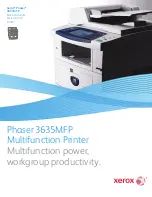 Xerox 3635MFP - Phaser B/W Laser Specifications предпросмотр