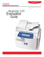 Xerox 4150 - WorkCentre B/W Laser Evaluator Manual preview