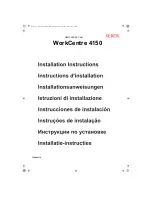 Xerox 4150 - WorkCentre B/W Laser Installation Instructions Manual preview