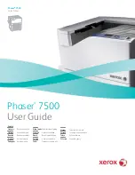 Xerox 7500/DN - Phaser Color LED Printer User Manual предпросмотр