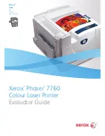 Предварительный просмотр 1 страницы Xerox 7760DX - Phaser Color Laser Printer Evaluator Manual