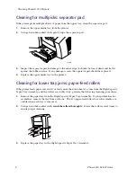 Предварительный просмотр 9 страницы Xerox 850DP - Phaser Color Solid Ink Printer Cleaning Instructions Manual