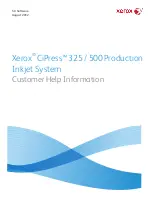 Preview for 1 page of Xerox CiPress 325 Customer Help Information