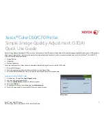 Xerox Color C60 Series Quick Use Manual предпросмотр