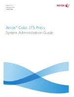 Preview for 1 page of Xerox Color J75 Press System Administration Manual