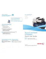 Предварительный просмотр 1 страницы Xerox ColorQube 8700 Quick Use Manual