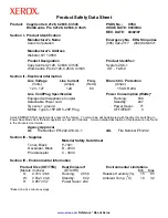 Xerox CopyCentre C2128 Product Safety Data Sheet предпросмотр