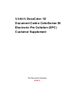 Xerox DOCUCOLOR 12 Supplement Manual preview