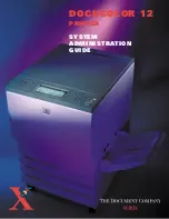 Xerox DOCUCOLOR 12 System Administrator Manual preview