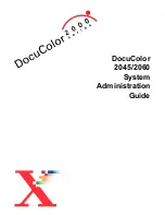 Xerox DocuColor 2045 System Administration Manual preview