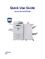 Xerox DocuColor 242 Quick Use Manual preview