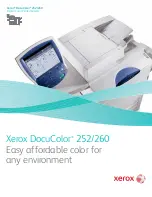 Xerox DocuColor 252 Specifications preview