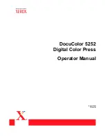 Preview for 1 page of Xerox DocuColor 5252 Operator'S Manual