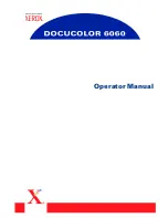 Предварительный просмотр 1 страницы Xerox DocuColor 6060 Operator'S Manual