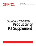 Xerox DocuColor 7000 Manual preview