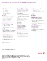 Предварительный просмотр 8 страницы Xerox DocuColor 7002 Brochure & Specs