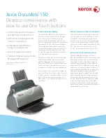 Preview for 1 page of Xerox DocuMate 150 Brochure & Specs