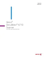 Preview for 1 page of Xerox DocuMate 6710 User Manual