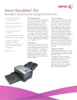 Xerox DocuMate 742 Specifications preview