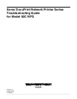 Preview for 1 page of Xerox DocuPrint 92C NPS Troubleshooting Manual