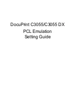 Xerox DocuPrint C3055 DX Settings Manual preview