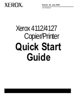 Предварительный просмотр 1 страницы Xerox Legacy 4112 Quick Start Manual