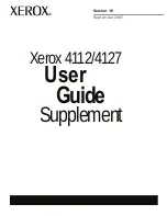 Xerox Legacy 4112 User Manual Supplement preview