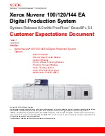 Preview for 1 page of Xerox Nuvera 100 User Manual