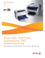 Предварительный просмотр 1 страницы Xerox Phaser 3010 Specifications