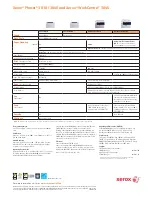 Предварительный просмотр 4 страницы Xerox Phaser 3010 Specifications