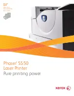 Xerox Phaser 5550 Specifications preview