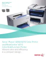 Xerox Phaser 6000 Detailed Specifications preview