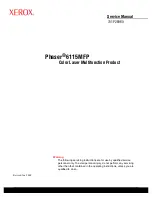 Preview for 3 page of Xerox Phaser 6115 MFP Service Manual