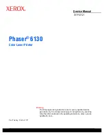 Preview for 3 page of Xerox PHASER 6130 Service Manual