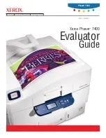 Xerox Phaser 7400 Evaluator Manual preview